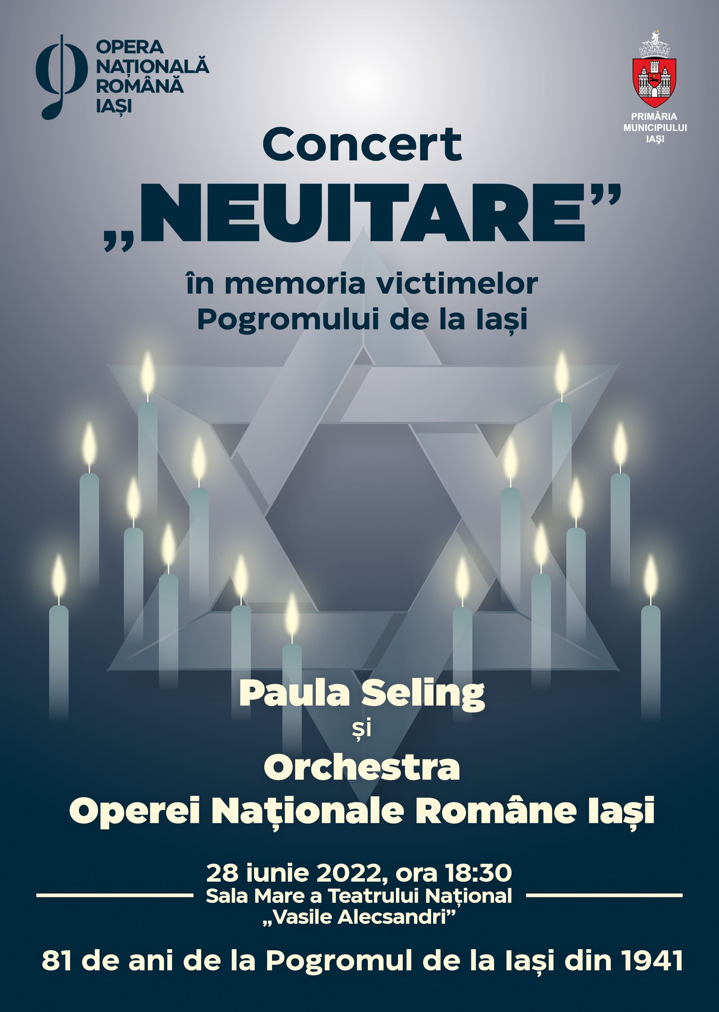 Concertul „Neuitare” - Eveniment în memoria victimelor Pogromului de la Iași
